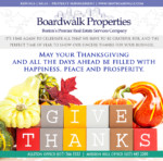 Happy Thanksgiving from Boardwalk Properties